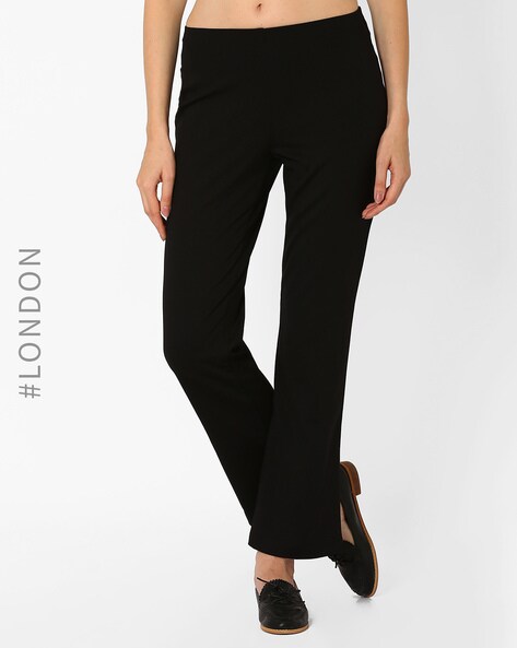 Buy Black Trousers & Pants for Women by Marks & Spencer Online