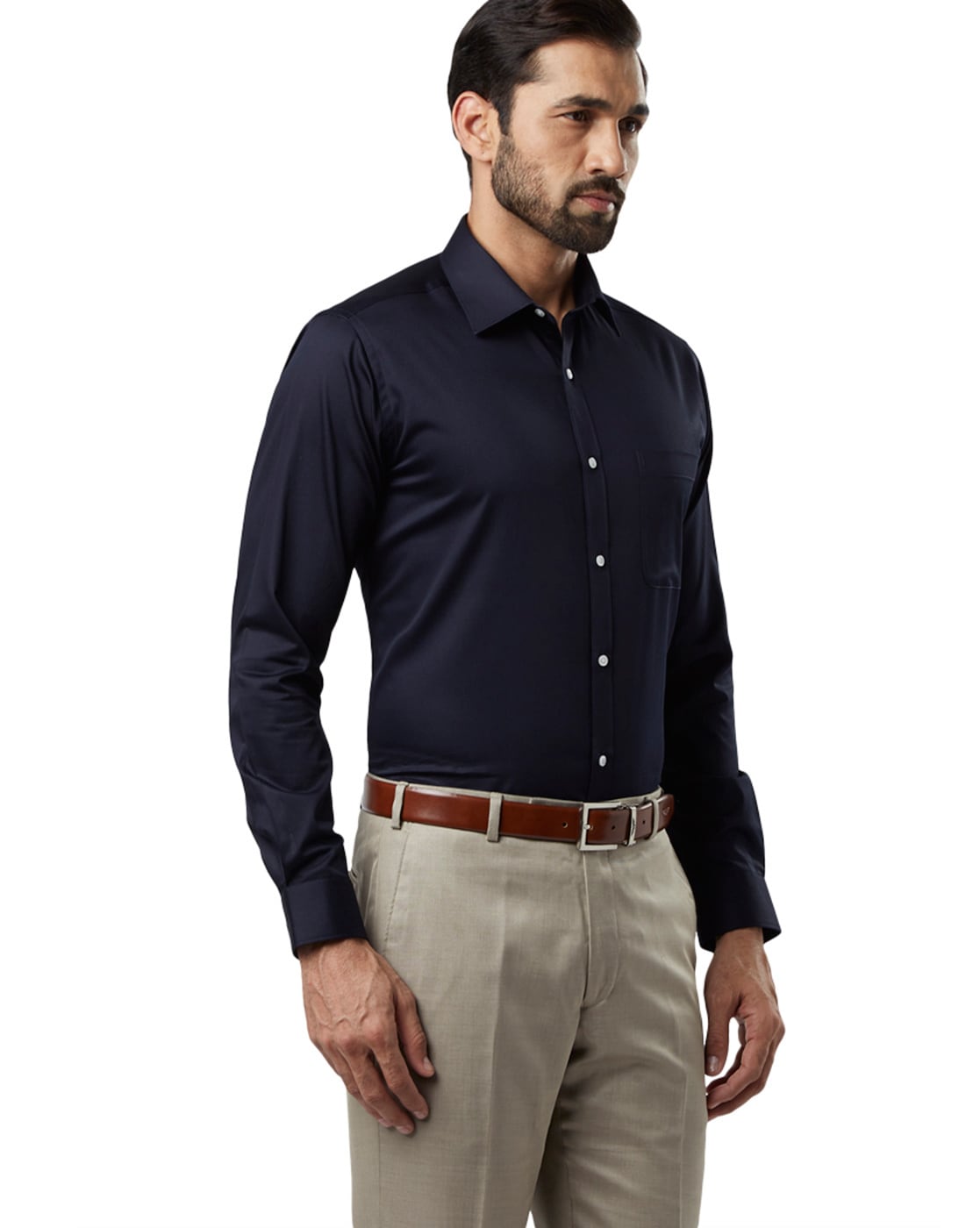 raymond navy blue shirt