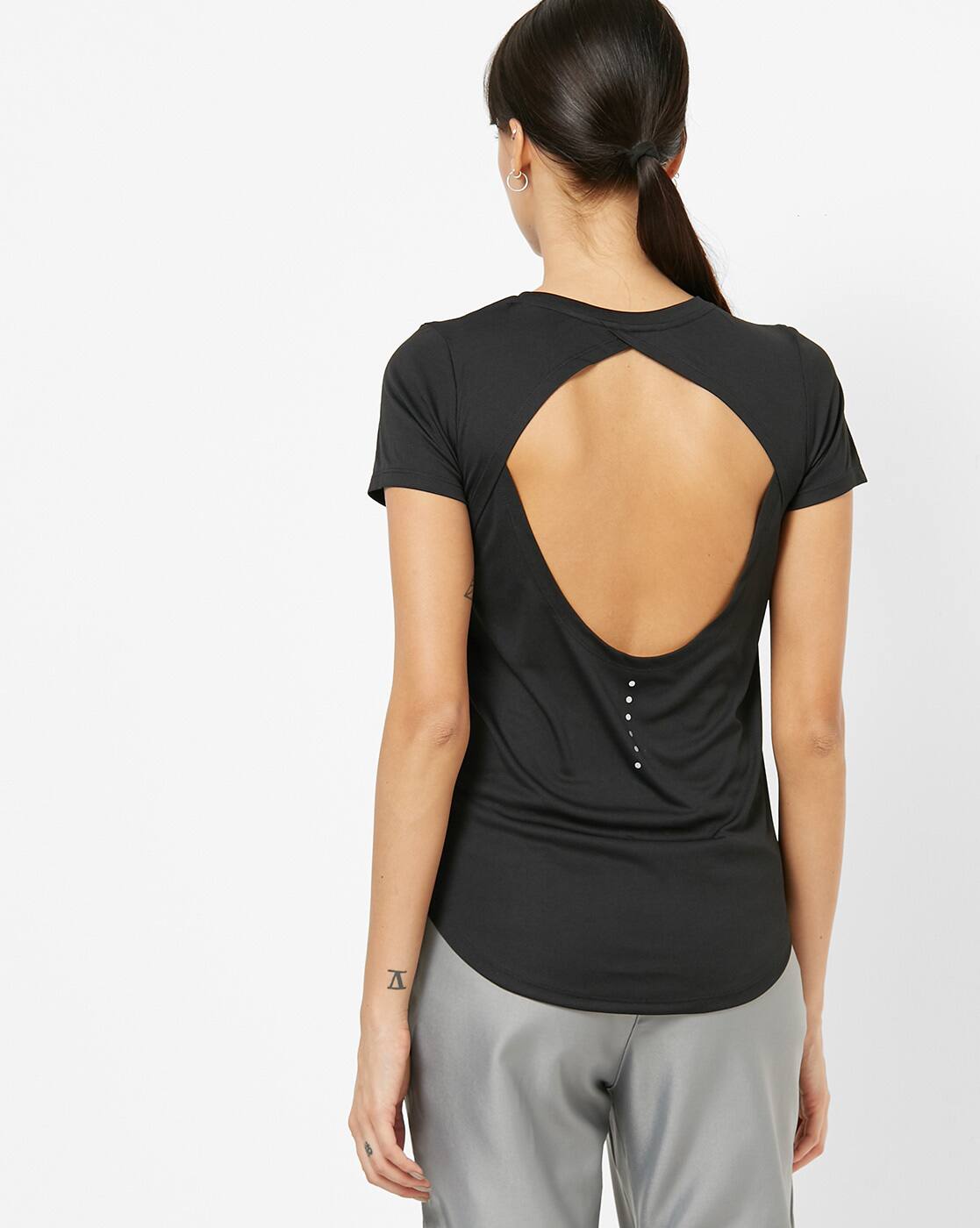 cut out back t shirt