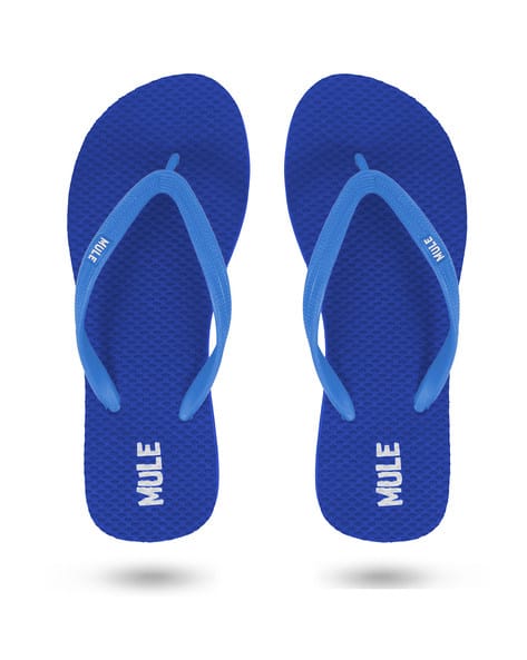 women's royal blue flip flops
