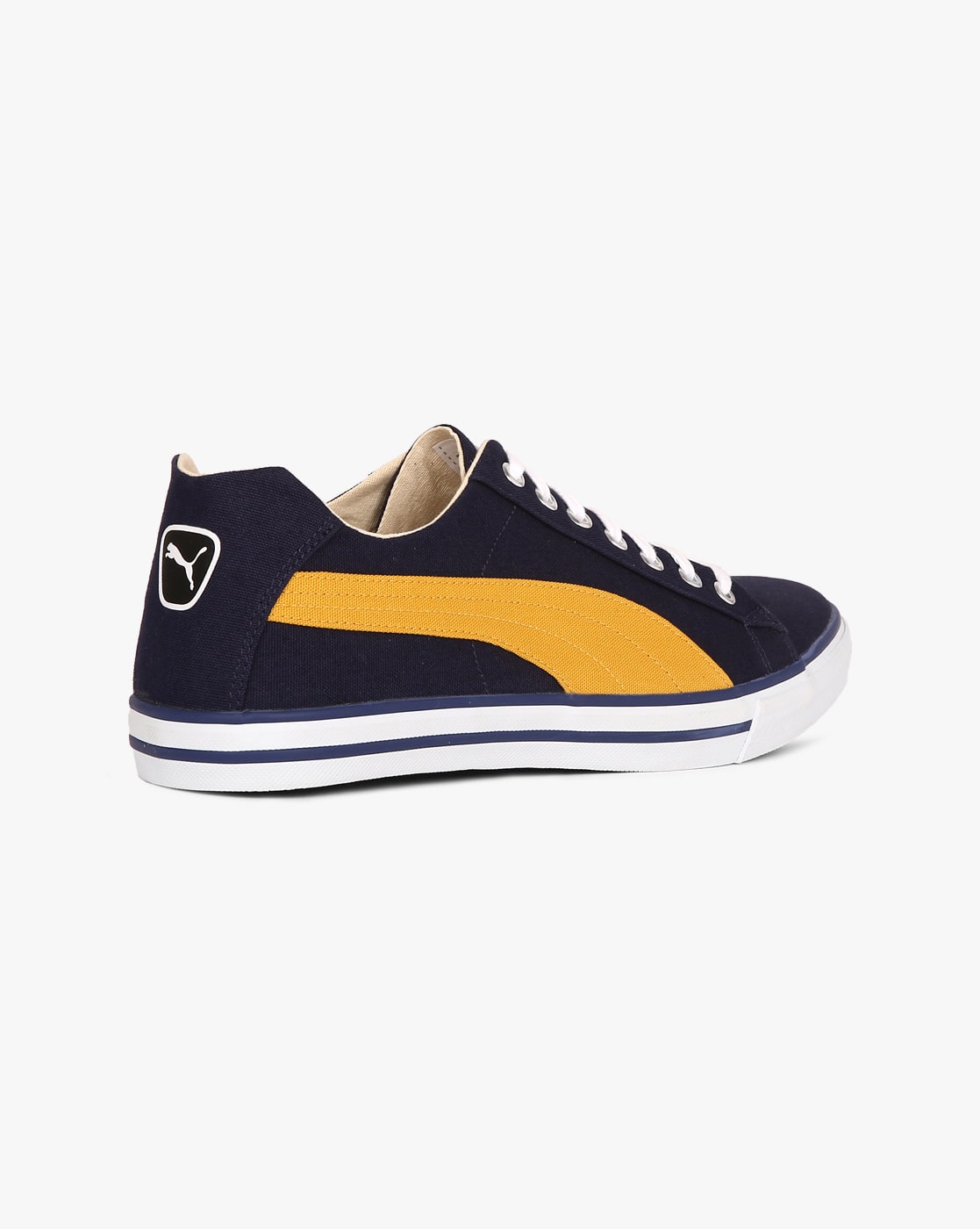 puma suede navy yellow