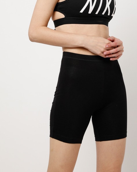 1529 High Coverage Super Combed Cotton Elastane Stretch Mid-Waist Shorts  with Concealed Waistband