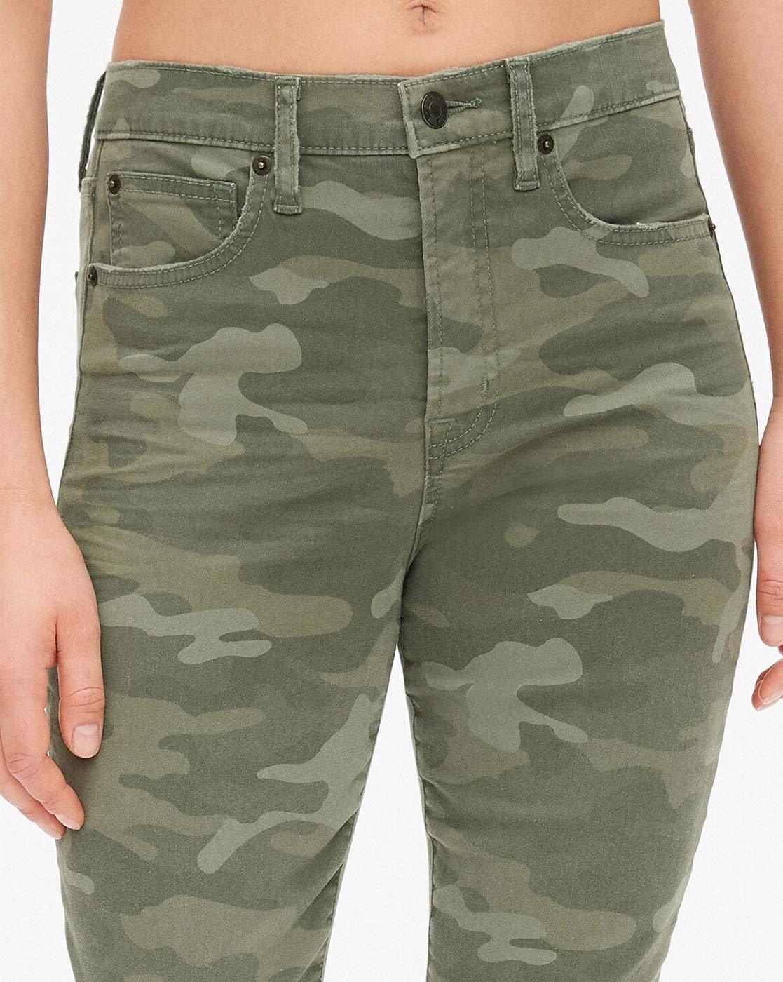 Democracy Women 16 ABTech Freedom Ankle Green Camo Jeggings Jeans Zip  Pockets