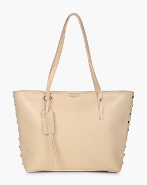 lino perros beige handbag