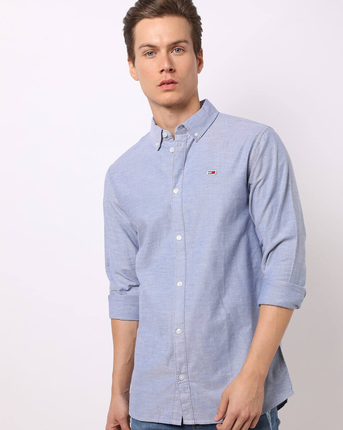 tommy hilfiger slim fit button down