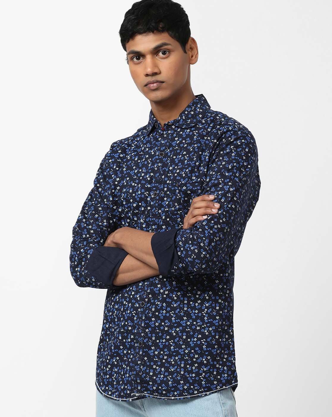 Buy Navy Blue Shirts for Men by CARNOT Online | Ajio.com