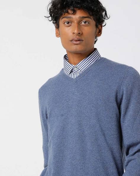 Buy Blue Sweaters Cardigans For Men By Celio Online Ajio Com