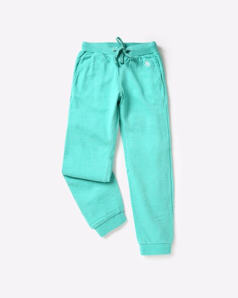 girls green joggers