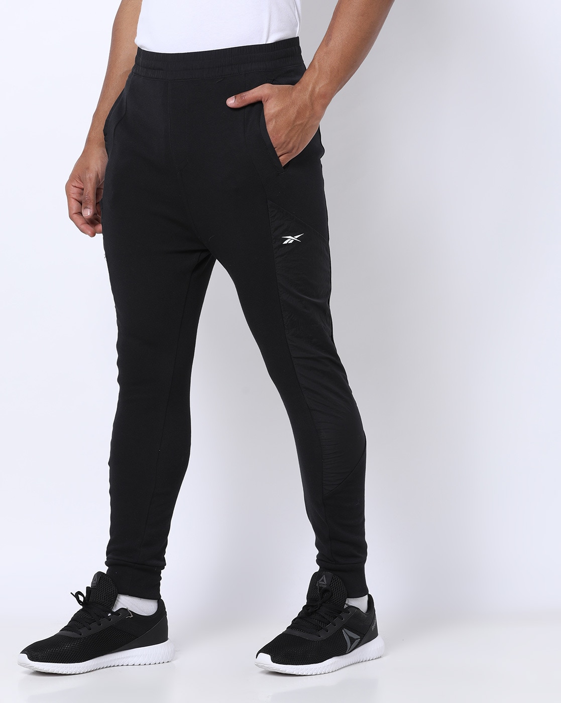 Buy Black Track Pants for Men by Reebok 