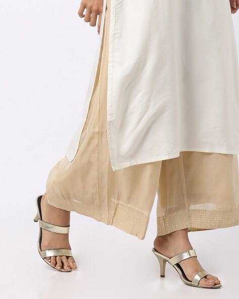 Palazzos with Semi-Elasticated Drawstring Price in India