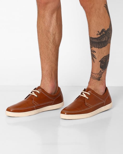 red tape brown casual shoes