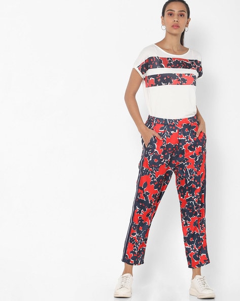 Joseph Ribkoff floral trousers 241254 | Jane Young