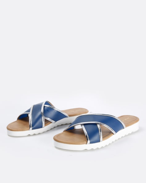 Kraft Cellar Criss-Cross Strap Flat Sandals