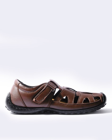 Louis Vuitton - Authenticated Sandal - Leather Brown Plain for Men, Good Condition