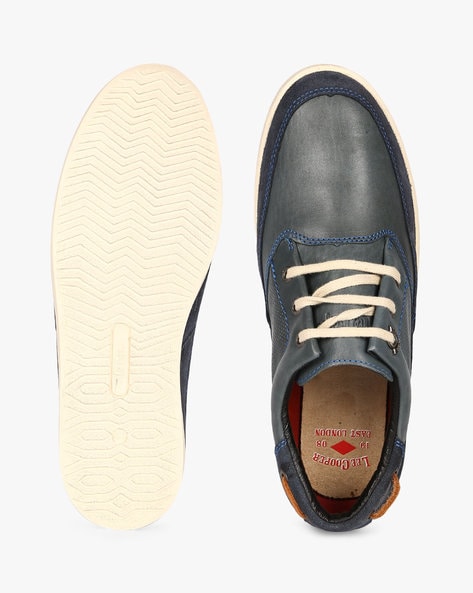 Lee cooper genuine sales leather panelled casual shoes