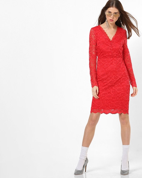 Melodramatisch Sinds spanning Buy Red Dresses for Women by Vero Moda Online | Ajio.com