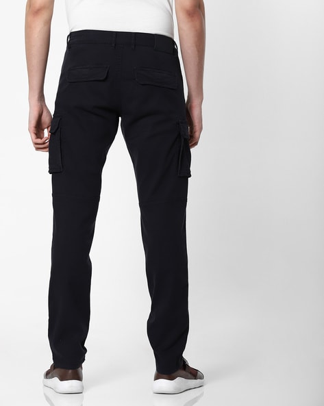 ASOS DESIGN skinny cargo trousers in washed black  ASOS