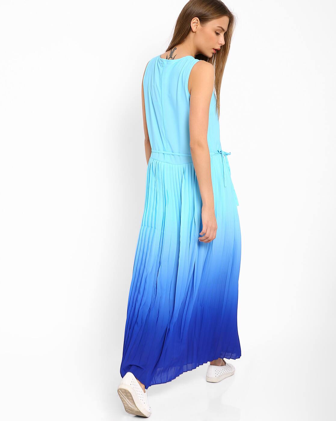 black and blue ombre dress