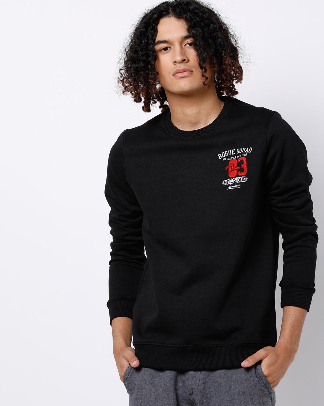 slim fit sweatshirt