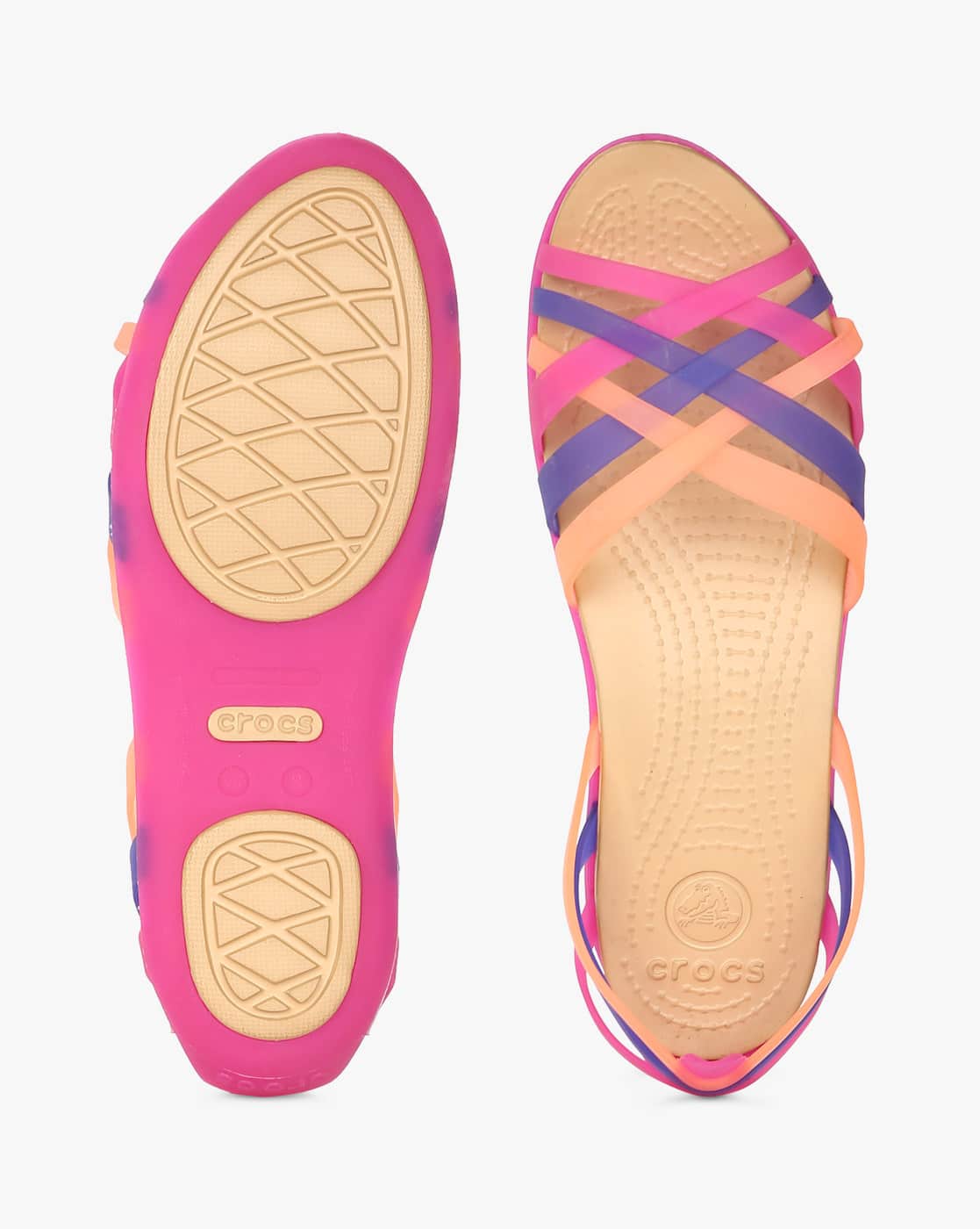 Buy Pink Flat Sandals for Women by CROCS Online
