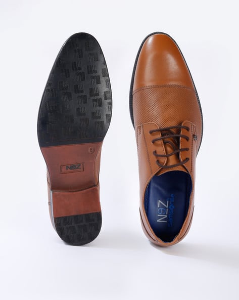 Buy Tan Brown Formal Shoes for Men by NEZ Online