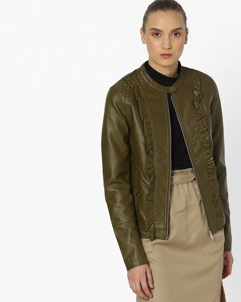 vero moda olive green jacket