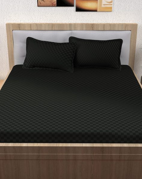 Black Bedsheets For Home Kitchen, Queen Size Bed Sheet Dimensions In Cm India