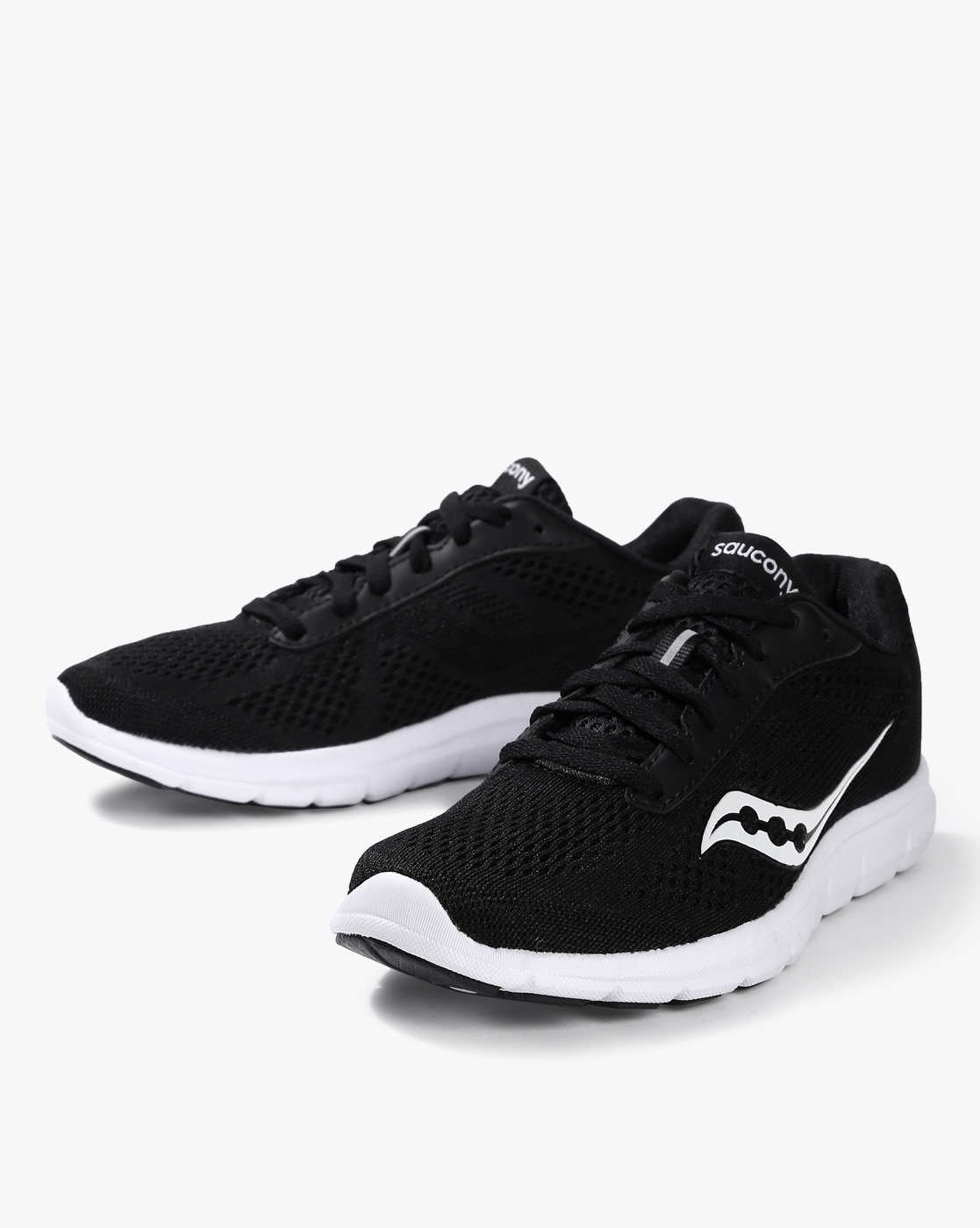 saucony black running shoes