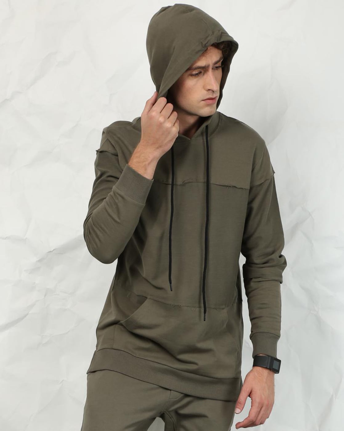 skult olive hoodie