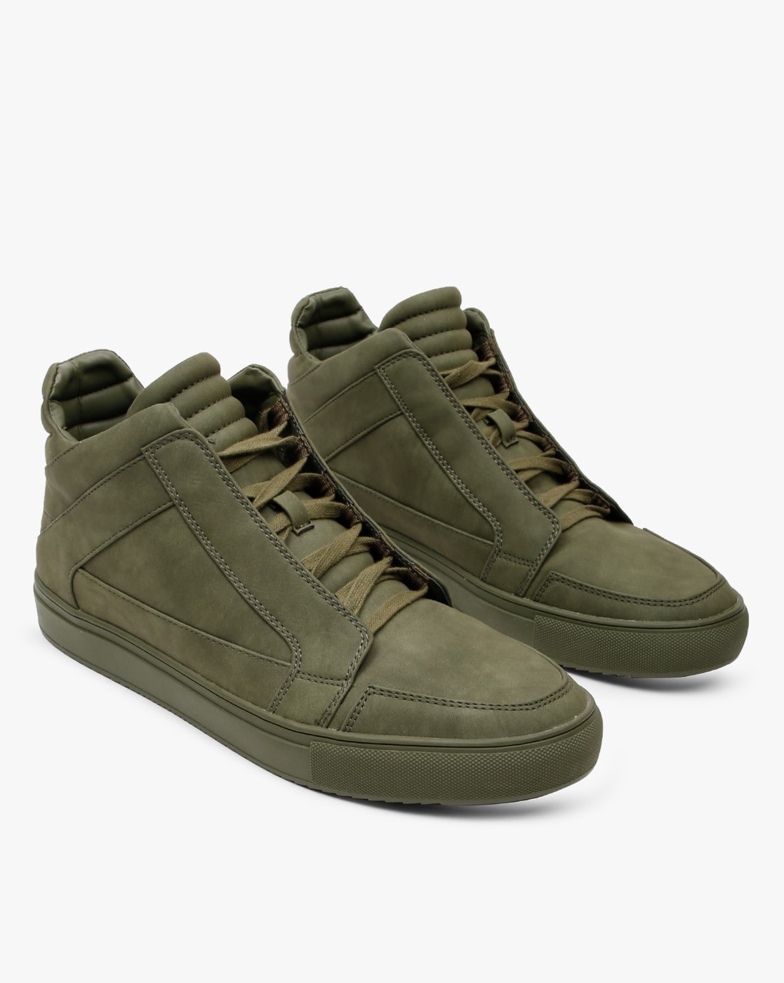 Buy Olive Green Sneakers for Men by 