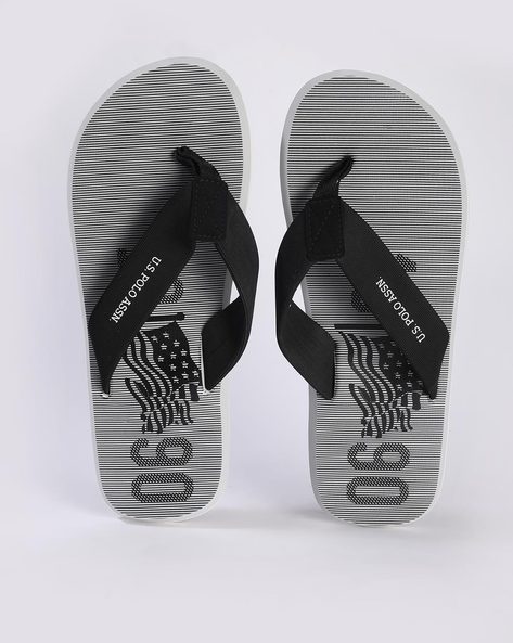 Buy Black Flip Flop & Slippers for Men by U.S. Polo Assn. Online