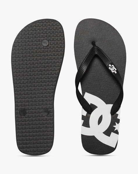 Buy Black White Flip Flop Slippers for Men by DC Shoes Online