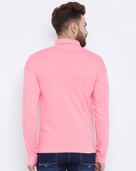 pink full sleeve t shirt