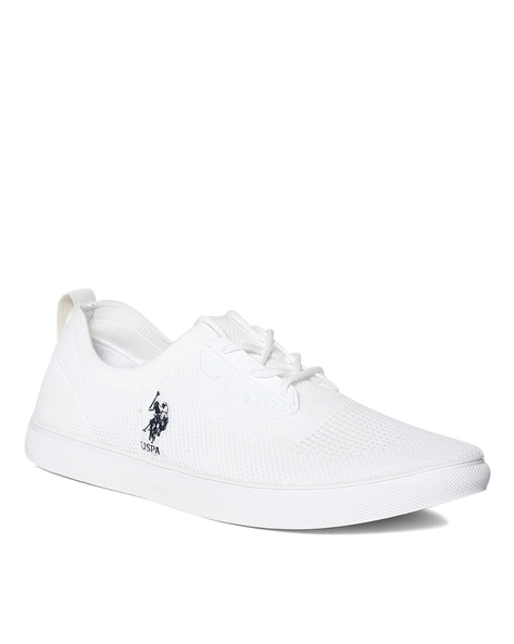 us polo assn knitted lace up casual sneakers