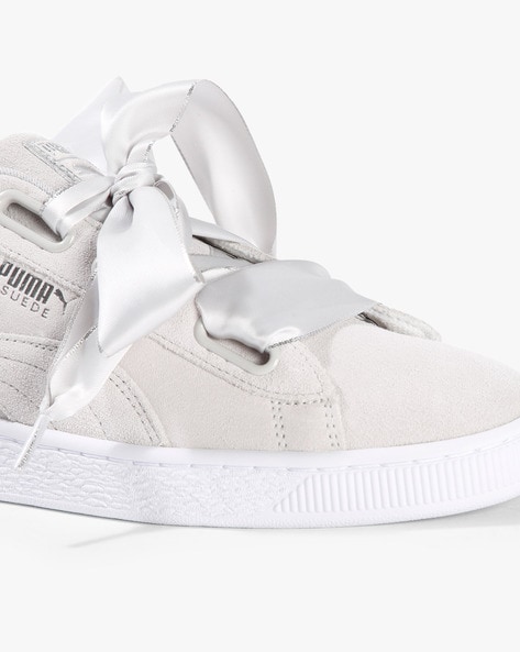 Puma basket cheap heart grau