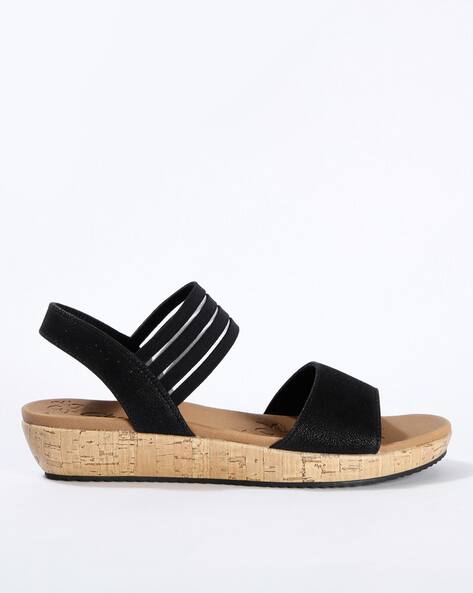 Buy Black Flat Sandals for Women by Skechers Online