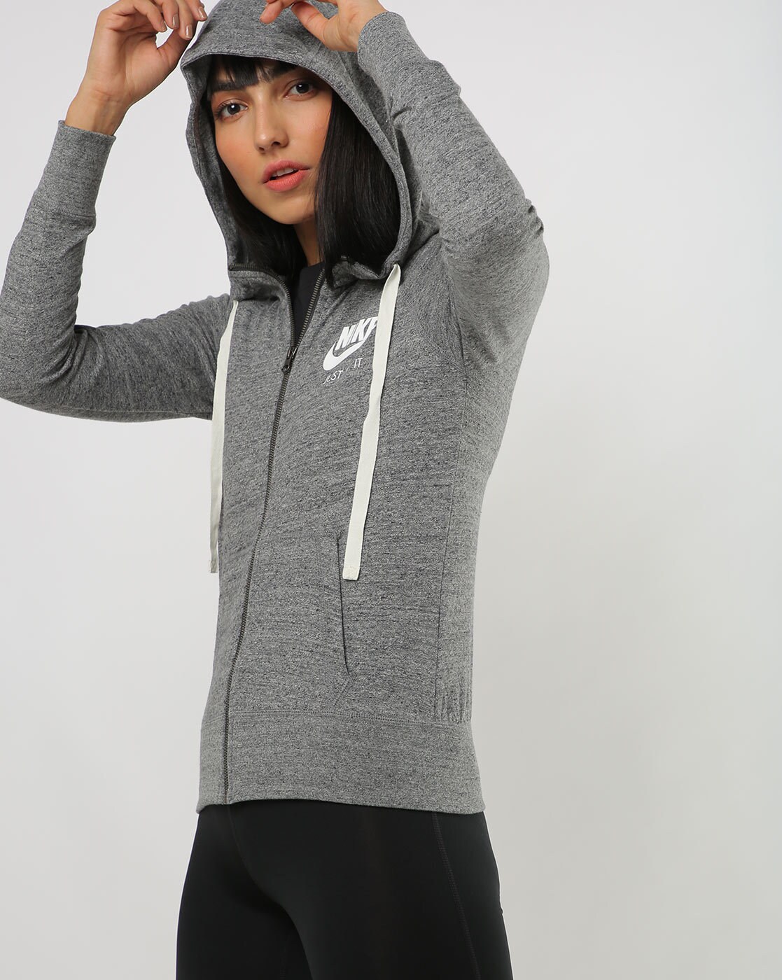 nike zip front hoodie women's