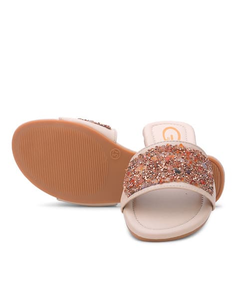 Embellished Slip-On Sandals (Image - 1)