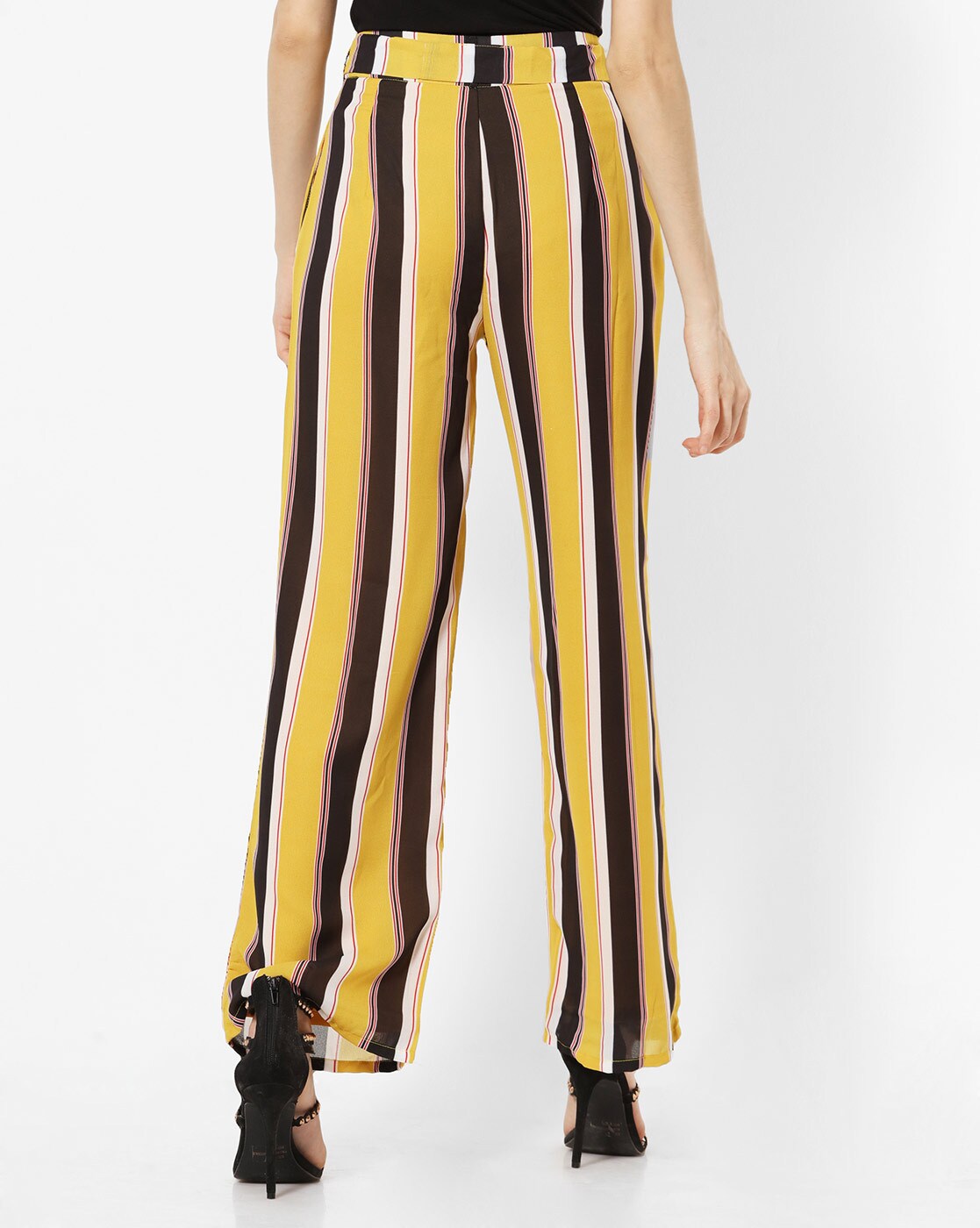 Buy Yellow Trousers  Pants for Women by FABALLEY Online  Ajiocom