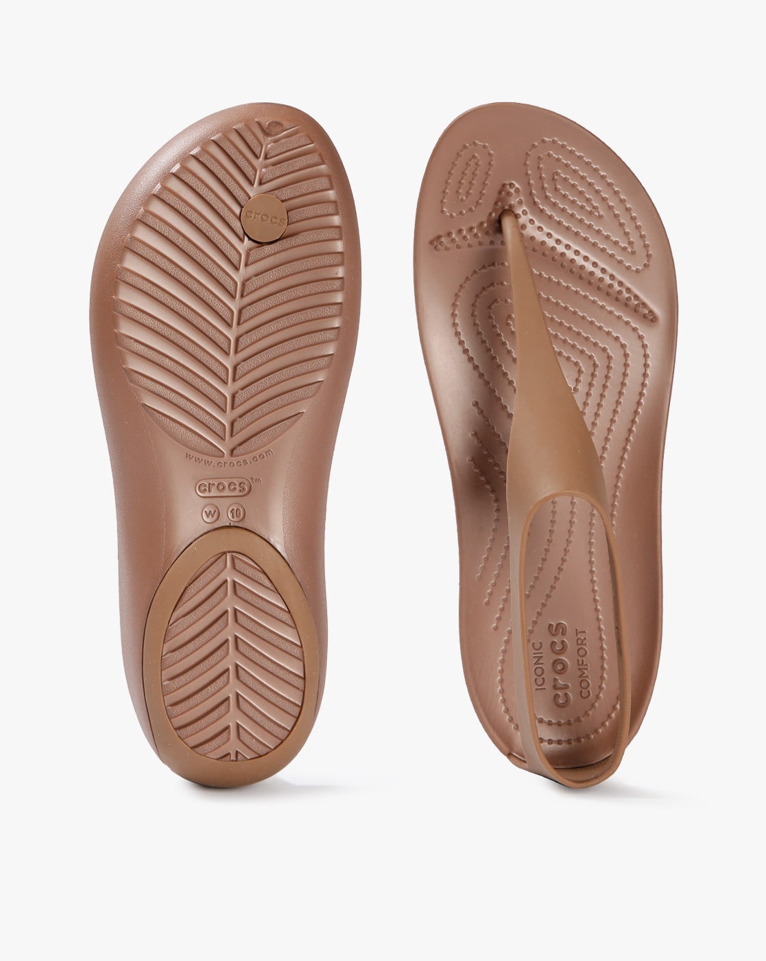 Crocs serena flip clearance bronze