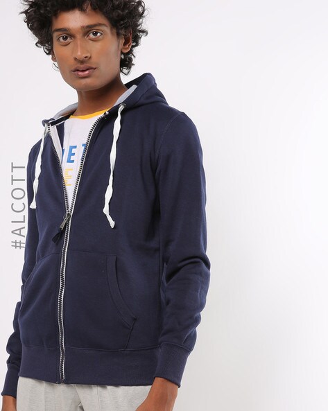 navy blue hoodie outfit men