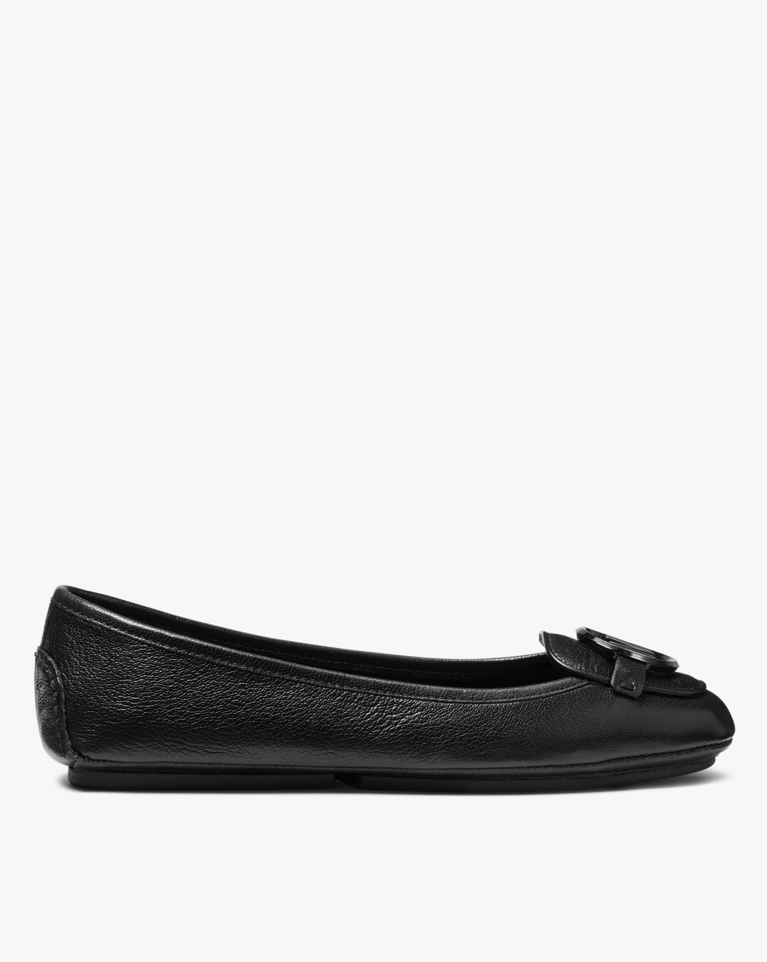 Lilley Womens Black Patent Ballerina with Bow 
