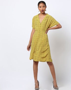 vero moda yellow dress