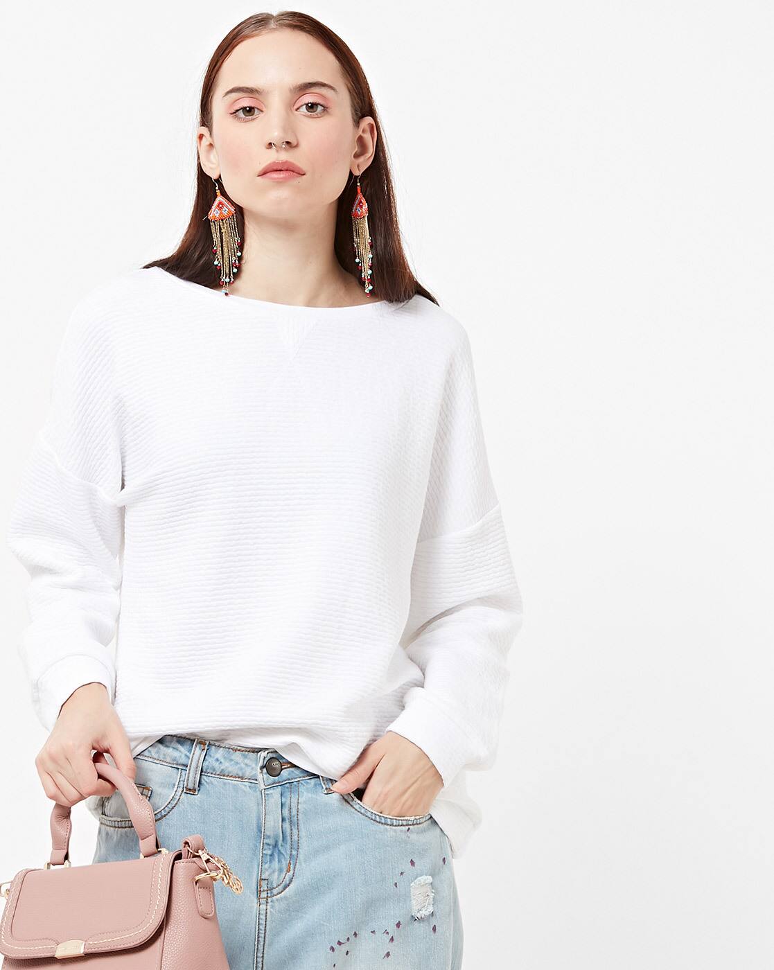 boat neck sweatshirts