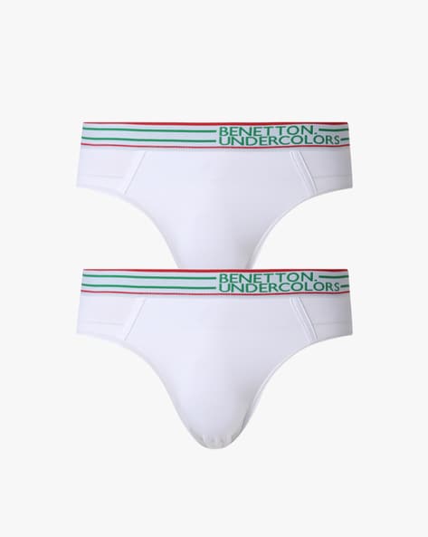 Buy White Briefs for Men by Under Colors of Benetton Online