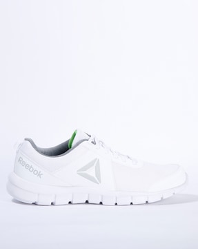 Reebok Runner BS7651 Mens White Mesh Lace Up Athletic Running Shoes 