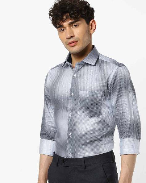 Buy Grey Shirts for Men by OXEMBERG 