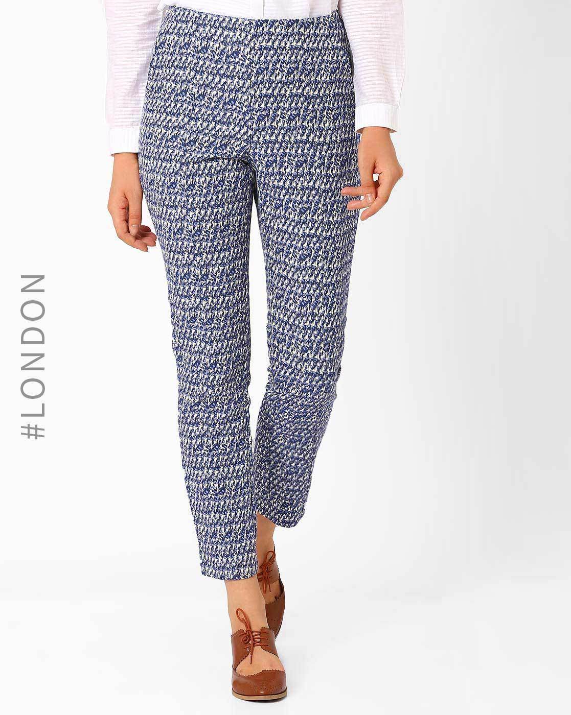 Jacquard Tailored Trousers Designer Plus Size trousers and pants  THE HOUR