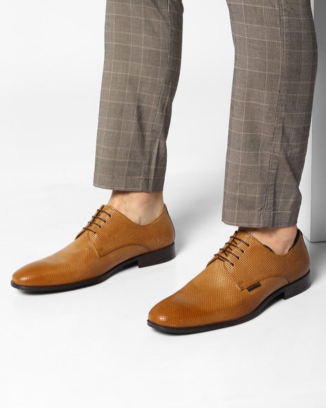 RED TAPE BROMHAM TAN SUEDE SMART CASUAL LACE UP 