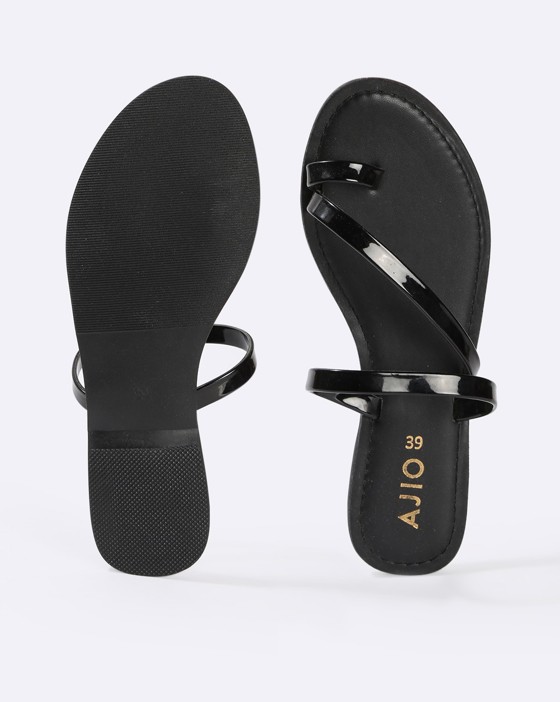 Buy Gold Flat Sandals for Women by AJIO Online | Ajio.com